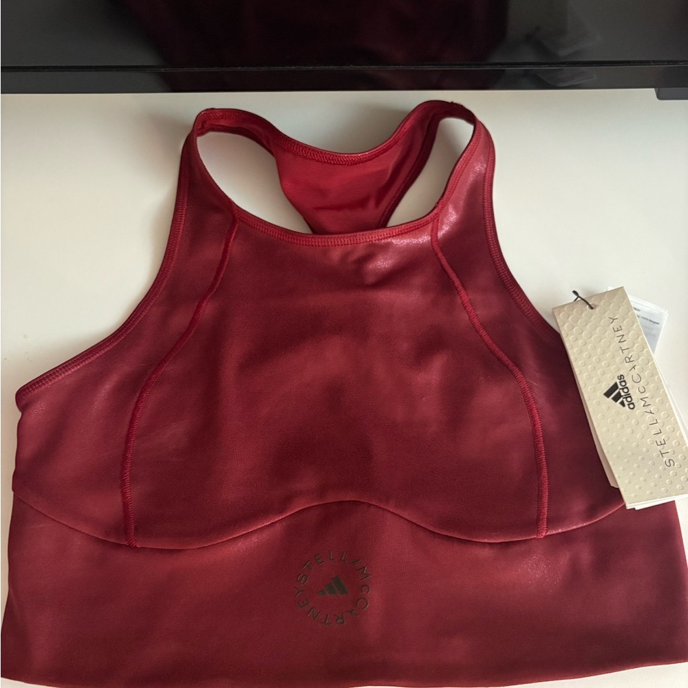 Adidas by Stella McCartney Deep Red Sports Bra